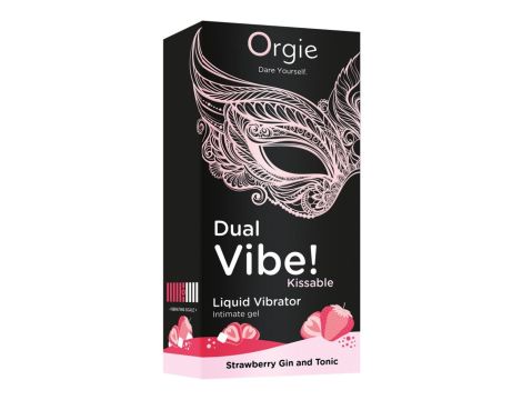 Dual Vibe! Kissable Liquid Vibrating Strawberry Gin And Tonic - 3