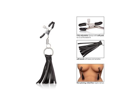 Playful Tassels Nipple Clamps Black - 5