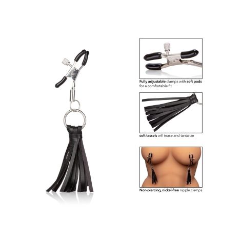 Playful Tassels Nipple Clamps Black - 5