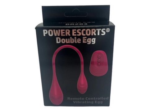 Power Escorts - Double Egg - Remote Controlled Vibrator - Pink