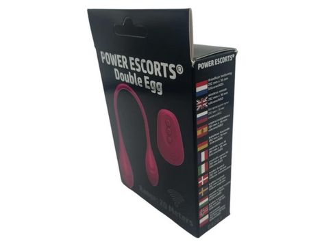 Power Escorts - Double Egg - Remote Controlled Vibrator - Pink - 3