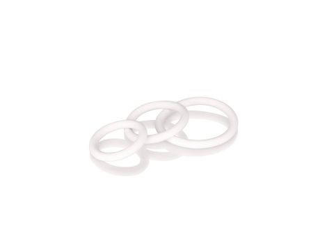 Rubber Ring - 3 Piece Set White - 3