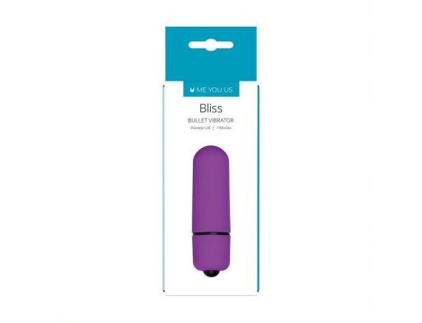 Wibrator- Me You Us Bliss 7 Mode Mini Bullet Vibrator Purple - 2