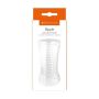 Masturbator- Me You Us Ripple Dual End Stroker Male Masturbator Transparent - 2