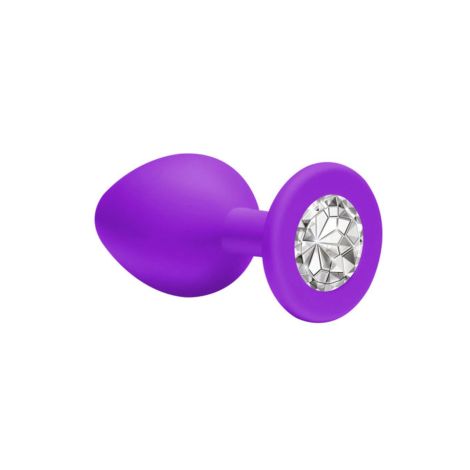 Plug-Anal Plug Emotions Cutie Small Purple clear crystal - 3