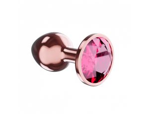 Plug-Butt Plug Diamond Ruby Shine L Rose Gold