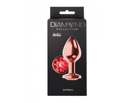 Plug-Butt Plug Diamond Ruby Shine L Rose Gold - 5