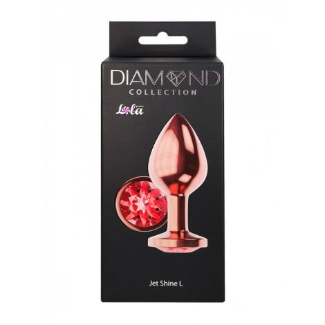 Plug-Butt Plug Diamond Ruby Shine L Rose Gold - 5