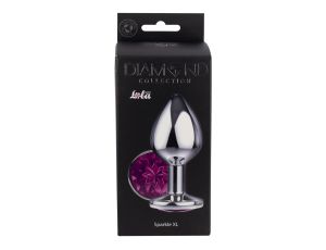 Enlarged Anal Plug Diamond Purple Sparkle XL - image 2