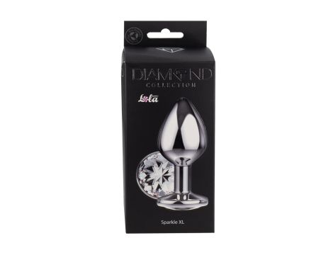 Enlarged Anal Plug Diamond Clear Sparkle XL - 2