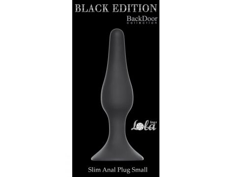 Plug-Slim Anal Plug Small Black