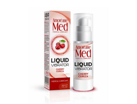 Żel/sprej-Liquid Vibrator Cherry 30ml.