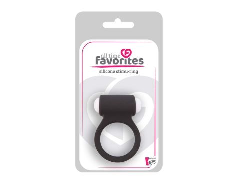 ALL TIME FAVORITES SILICONE STIMU-RING BLACK