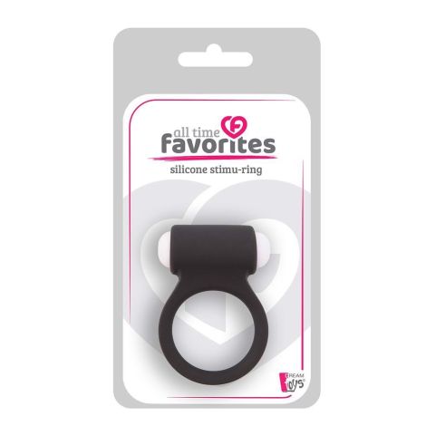 ALL TIME FAVORITES SILICONE STIMU-RING BLACK