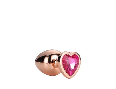 GLEAMING LOVE ROSE GOLD PLUG SMALL - 4