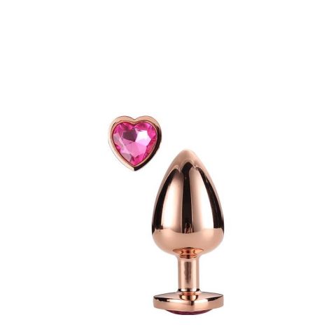 GLEAMING LOVE ROSE GOLD PLUG SMALL - 2