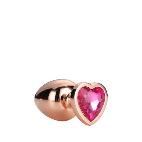 GLEAMING LOVE ROSE GOLD PLUG SMALL - 4