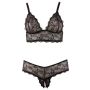 Bra and String black XL - 5