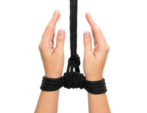 10 meters Fetish Bondage Rope Black - 3