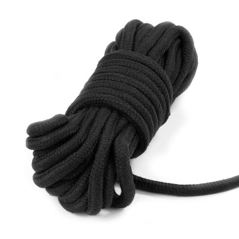 10 meters Fetish Bondage Rope Black - 4