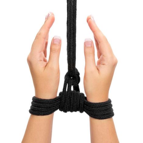 10 meters Fetish Bondage Rope Black - 5