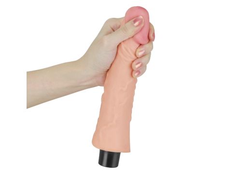 8"" REAL SOFTEE Vibrating Dildo - 4