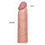 Add 1"" Pleasure X Tender Penis Sleeve Flesh - 6