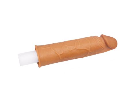 Add 1"" Pleasure X Tender Penis Sleeve Brown - 3