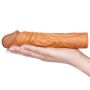 Add 2"" Pleasure X Tender Penis Sleeve Brown - 3