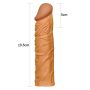 Add 2"" Pleasure X Tender Penis Sleeve Brown - 6