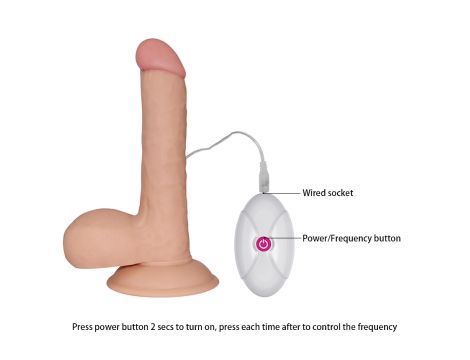 7.5"" The Ultra Soft Dude Vibrating - 7