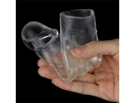 Flawless Clear Penis Sleeve Add 1'' - 4