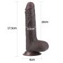 7'' Sliding Skin Dual Layer Dong - Black - 3