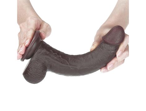 9'' Sliding Skin Dual Layer Dong - Black - 4