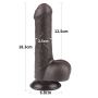 7'' Sliding Skin Dual Layer Dong Black - 3