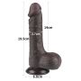 7.5'' Sliding Skin Dual Layer Dong Black - 3