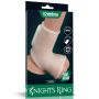 Vibrating Silk Knights Ring with Scrotum Sleeve - 2