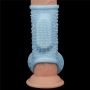 Vibrating Drip Knights Ring with Scrotum Sleeve - 6