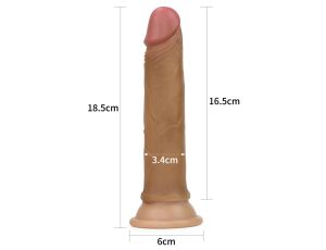 7'' Dual layered Platinum Silicone Cock - image 2