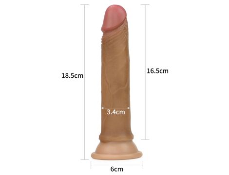 7'' Dual layered Platinum Silicone Cock - 2