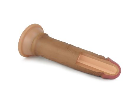 7'' Dual layered Platinum Silicone Cock - 9