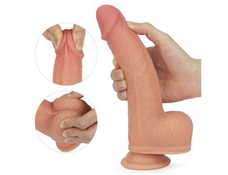 8.5"" Dual layered Silicone Rotating Nature Cock Anthony - 6