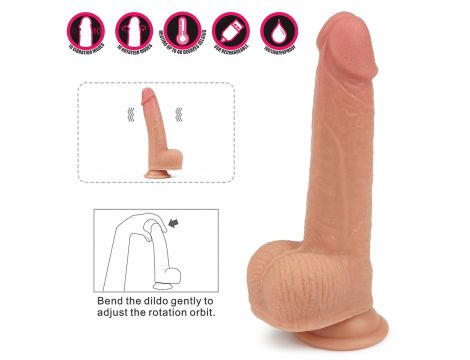 8.5"" Dual layered Silicone Rotating Nature Cock Anthony - 8