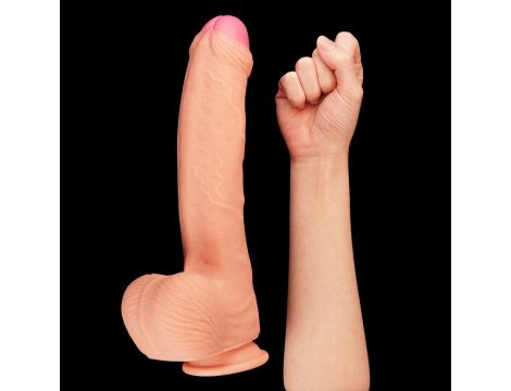 11"" Dual Layer Platinum Silicone Cock - 7