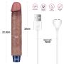 9" REAL SOFTEE Rechargeable Silicone Vibrating Dildo - 16