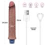 9.5" REAL SOFTEE Rechargeable Silicone Vibrating Dildo - 3