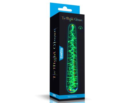 Glow-in-the-dark Twilight Gleam Glass Dildo