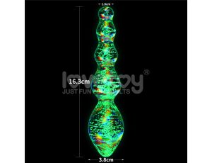 Glow-in-the-dark Twilight Gleam Glass Dildo - image 2