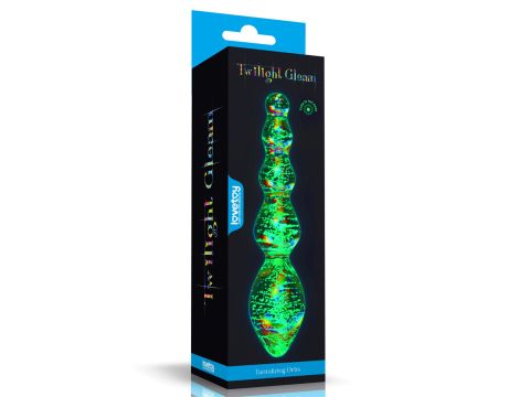 Glow-in-the-dark Twilight Gleam Glass Dildo