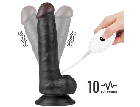 Vibrating Easy Strapon Set 7.5'' Black - 4